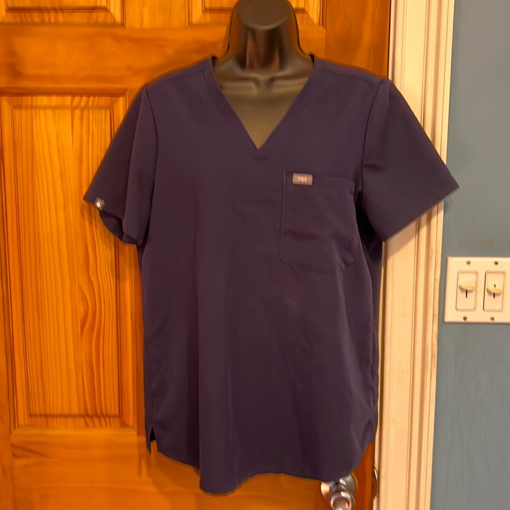 Figs Navy Catarina Scrub Top!